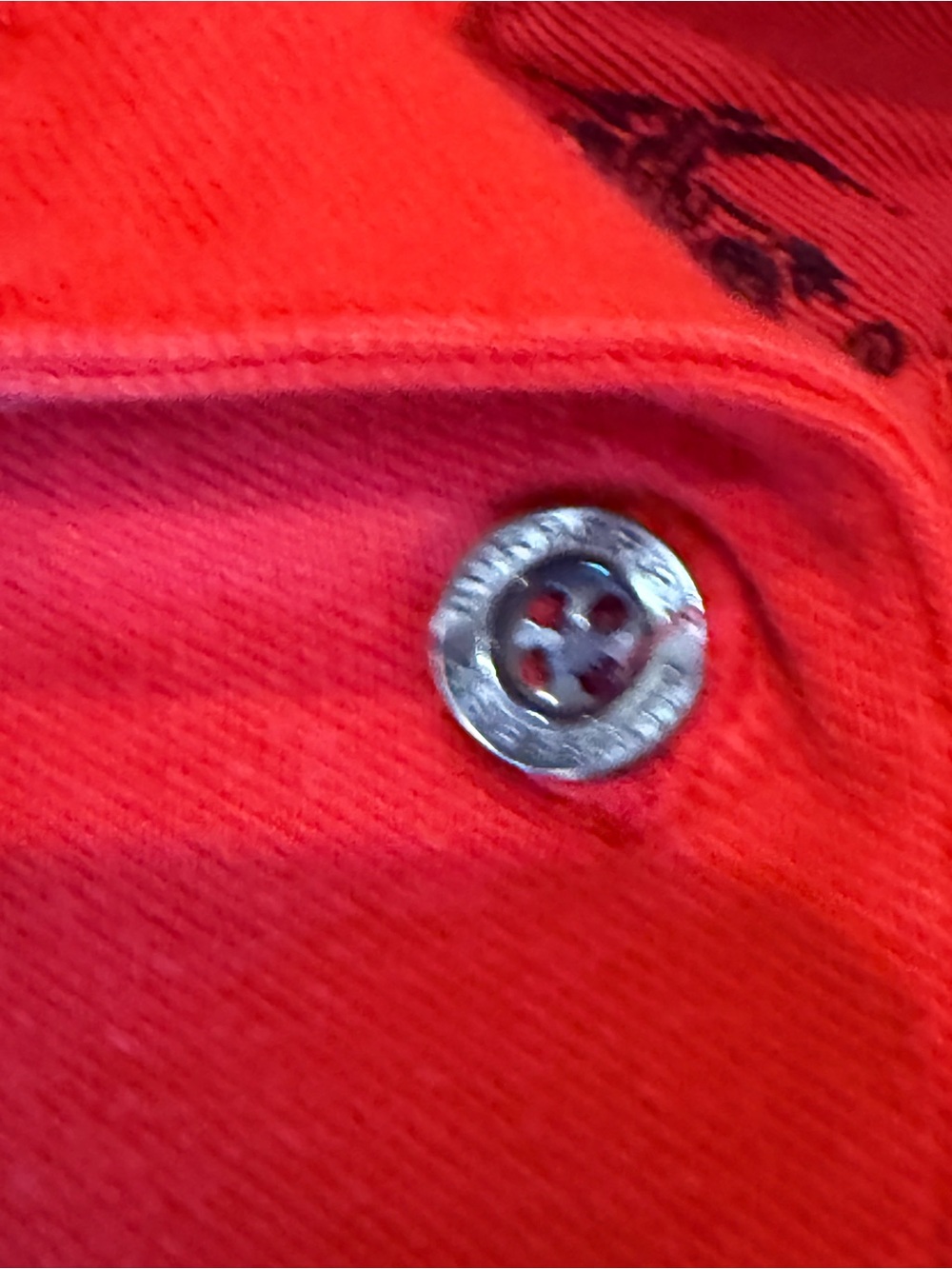 Burberry Golf. Long sleeve Red Polo. Size XL. - Picture 7 of 9